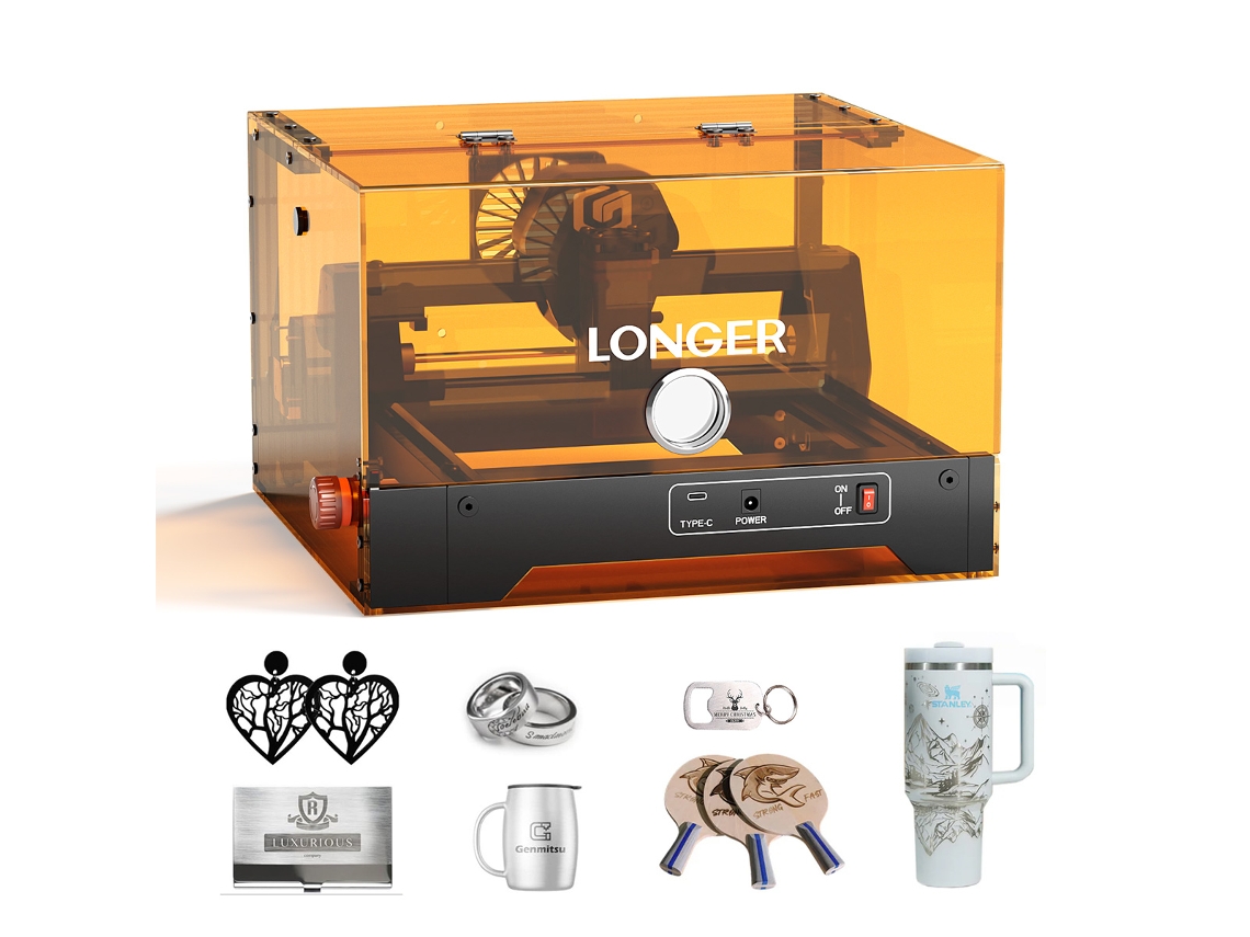 Longer Ray5 Minis 2.5w Gravador A Laser, Alta Velocidade 12.000mm/min, Área 130x140mm