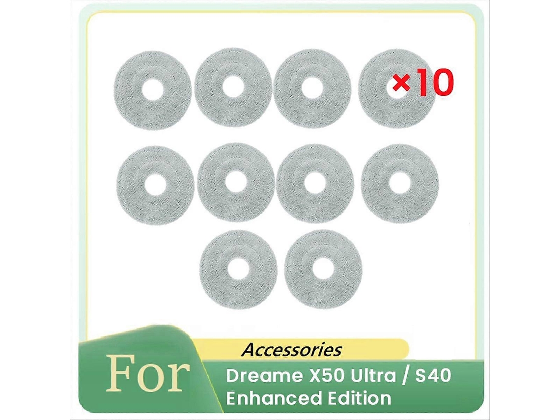 Conjunto De 10 Panos De Limpeza Para Aspirador Robô X50 Ultra.