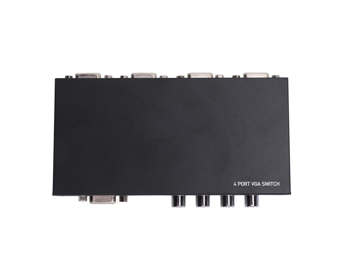 Switch Vga De 4 Portas 4 Em 1 Saída Caixa De Switch Vga Fêmea De 15 Pinos 1920x1440 Para Pc Tv Monitor