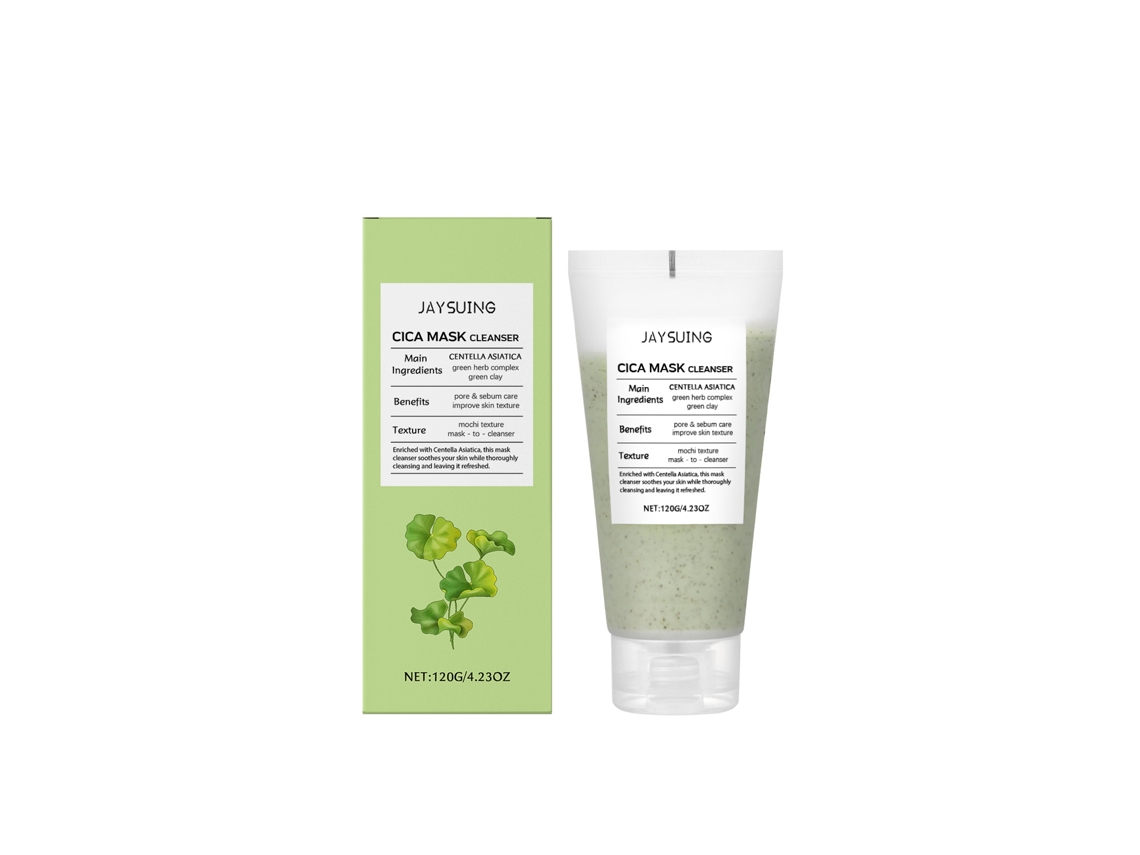 Gel de limpeza suavizante de centella para pele sensível.