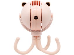 Ventilador Portátil Sem Hélices Com 3 Velocidades - Recarregável - Ideal Para Mesa De Estudante
