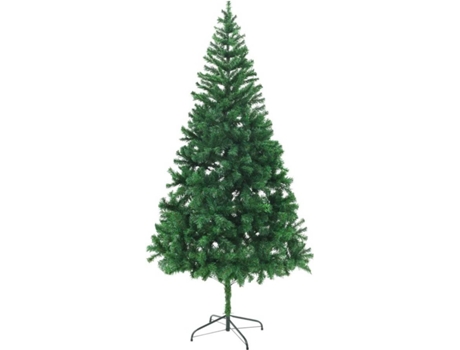 Árvore de Natal VIDAXL com Suporte (Verde - 105x210 cm)