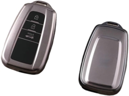 Capa Para Chave De Carro Em Tpu Cinza Chumbo, Compatível Com Toyota Prius Camry Corolla C Hr Rav4 Land Cruiser Prado