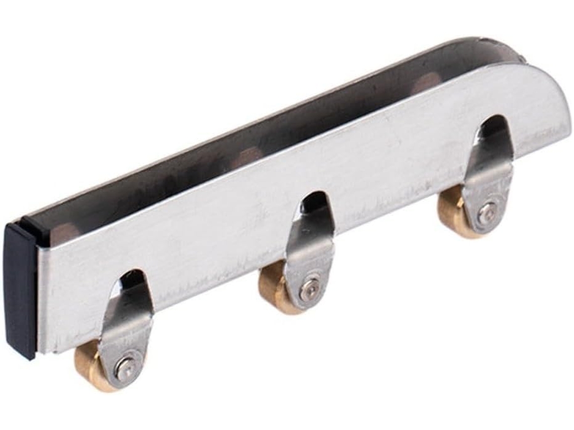 Conjunto De 4 Roldanas Aço Inoxidável Para Portas Vidro Deslizantes Com Roletes Cobre Vitrines E Armários 5mm 8mm