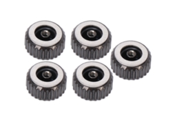 5 Peças Corona Reloj Acero Peças De Reposição Acessórios 4.5mm Preto