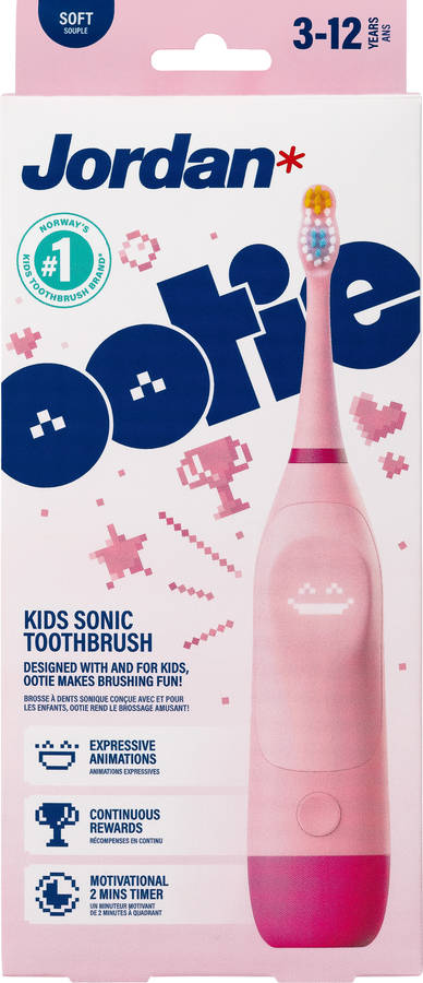 Escova de Dentes Elétrica JORDAN Ootie Rosa