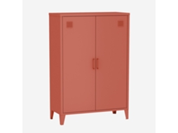 Armário Industrial Em Metal De 2 Portas, Terracota