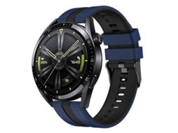 Pulseira De Silicone Vertical Bicolor Para Relógio