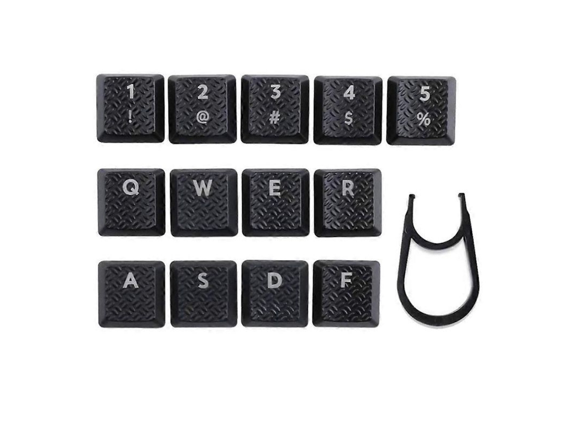 13 Teclas com Textura e Retroiluminação para Switch Táctil Logitech G813, G815, G915, G913, TKL, Rgb, Preto