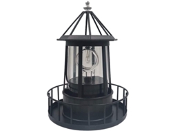 Nova Line lâmpada de Farol Rotativo Solar Led, Lâmpada Externa Jardim Impermeável Solar