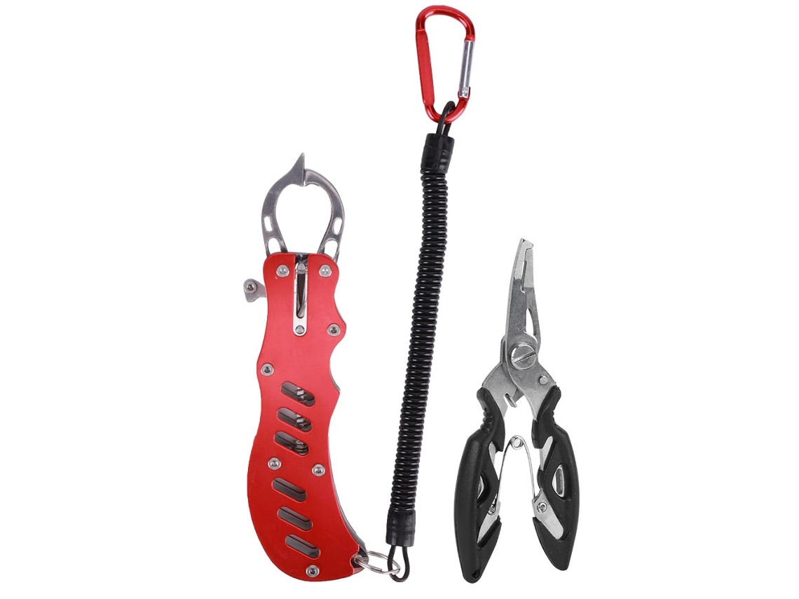 Alicate de Pesca Business Multifuncional com Grip de Peixe e Capa
