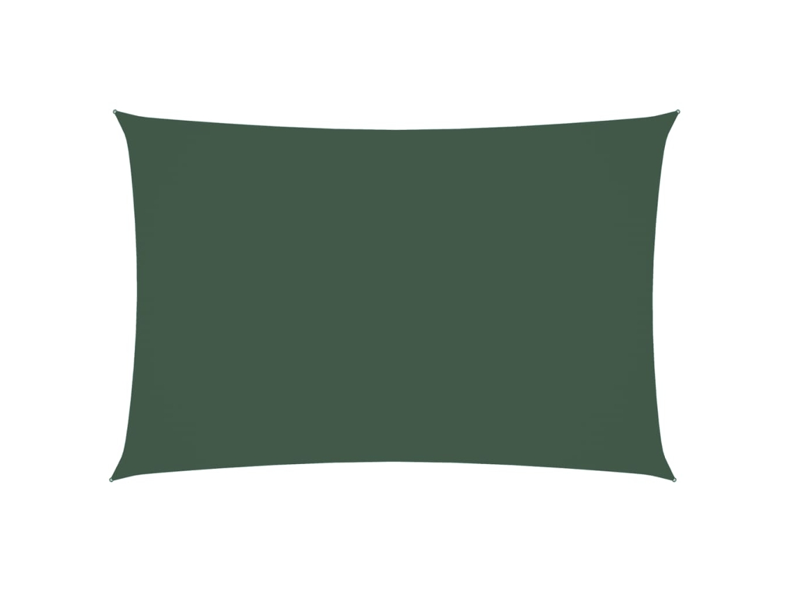 Maison Exclusive - Para-sol Estilo Vela Tecido Oxford Retangular 2x4m Verde-escuro