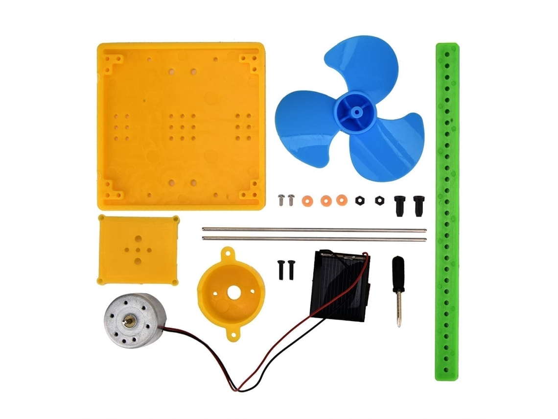 Primerox kit de Gerador Solar Diy para Crianças Ventilador Solar Manual com Experimentos Didáticos