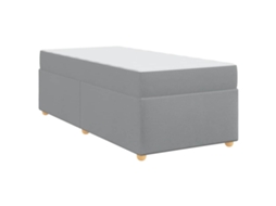 Conjunto 1 Cama Moderna Vidaxl Cinzento-claro Tecido (100 X 200 Cm)