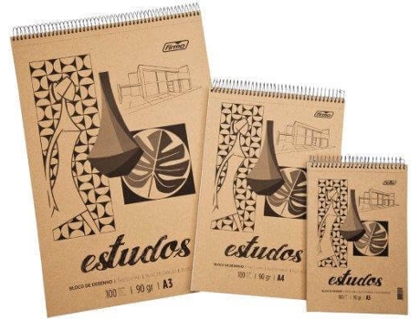 Bloco de Desenho  Espiral (A4 - 100 Folhas)