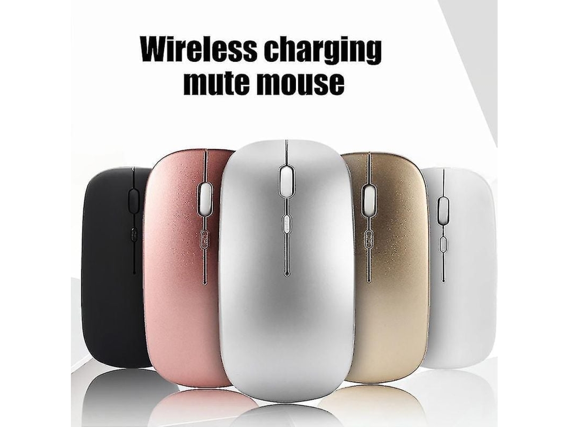 Fasst rato Sem Fio Recarregável Ultra Fino Silencioso Universal para Laptops e Pc