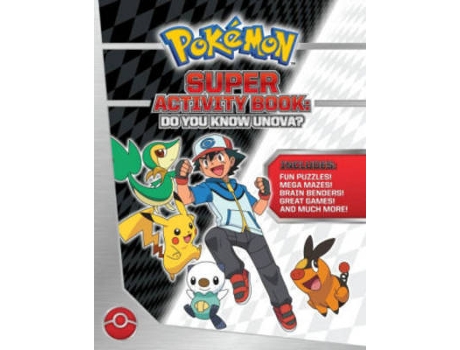 Livro pokemon super activity book: do you know unova? de pikachu press (inglês)