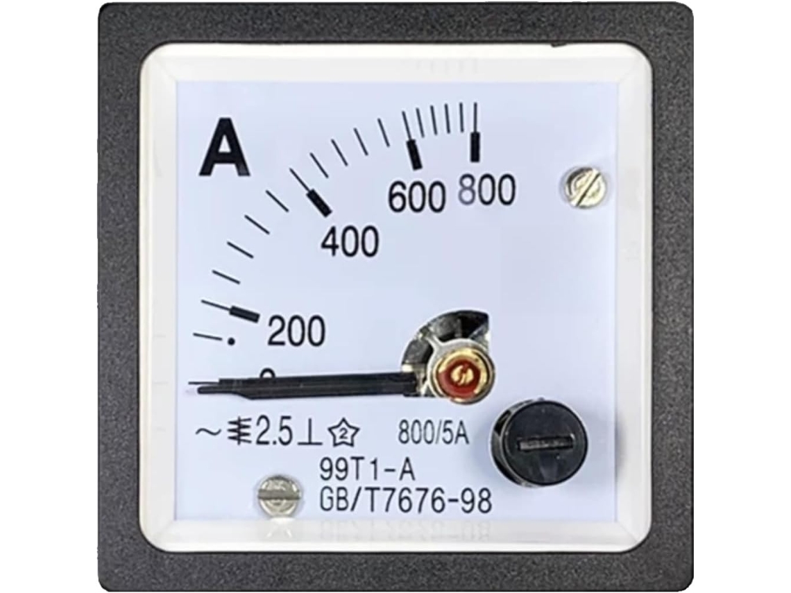 Amperímetro Ca 99t1 40/50/75/100/200/300/5a Com Ponteiro De Tensão