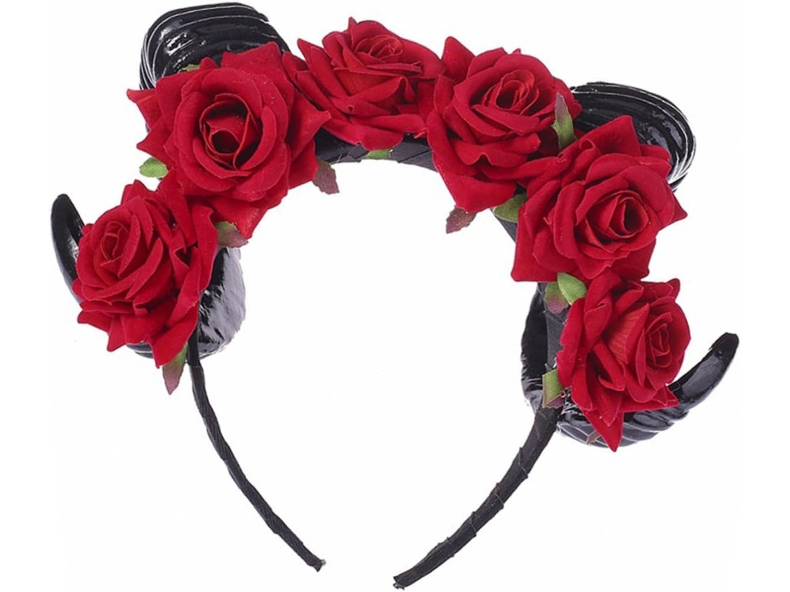 Tiara Com Coroa E Chifres Para Cosplay De Halloween, Acessório Para Festas E Fantasias