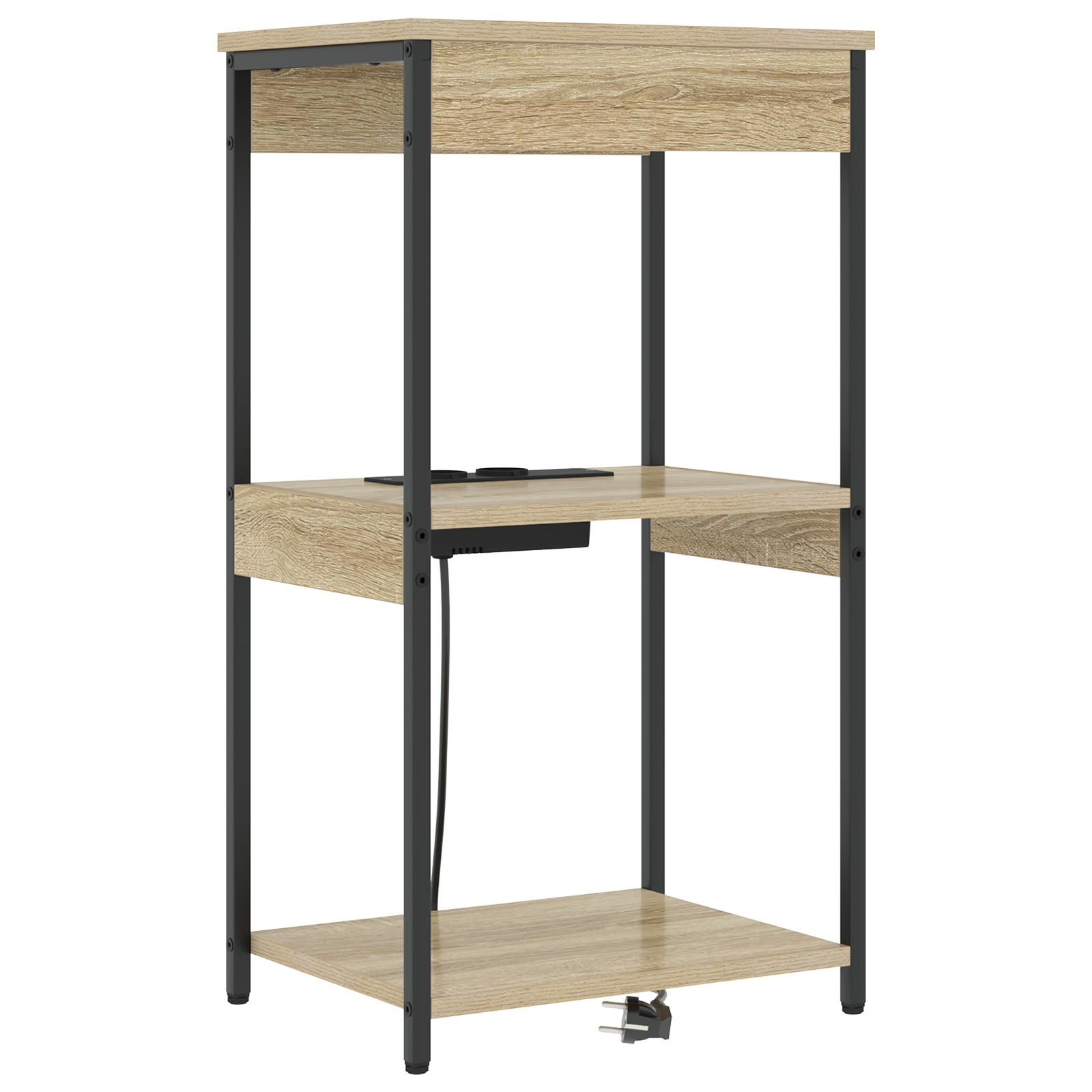 Conjunto 1 Mesa-de-cabeceira Vidaxl Castanho Derivados De Madeira (41 X 31 X 76 Cm)