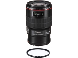 Objetiva CANON EF 100mm F2.8L Macro IS USM + Hoya UX UV 67mm (Encaixe: Canon EF)