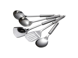 Conjunto De Utensílios De Cozinha Em Aço Inoxidável 304 Com Acabamento Resistente À Ferrugem E Cabos Resistentes Ao Calor.