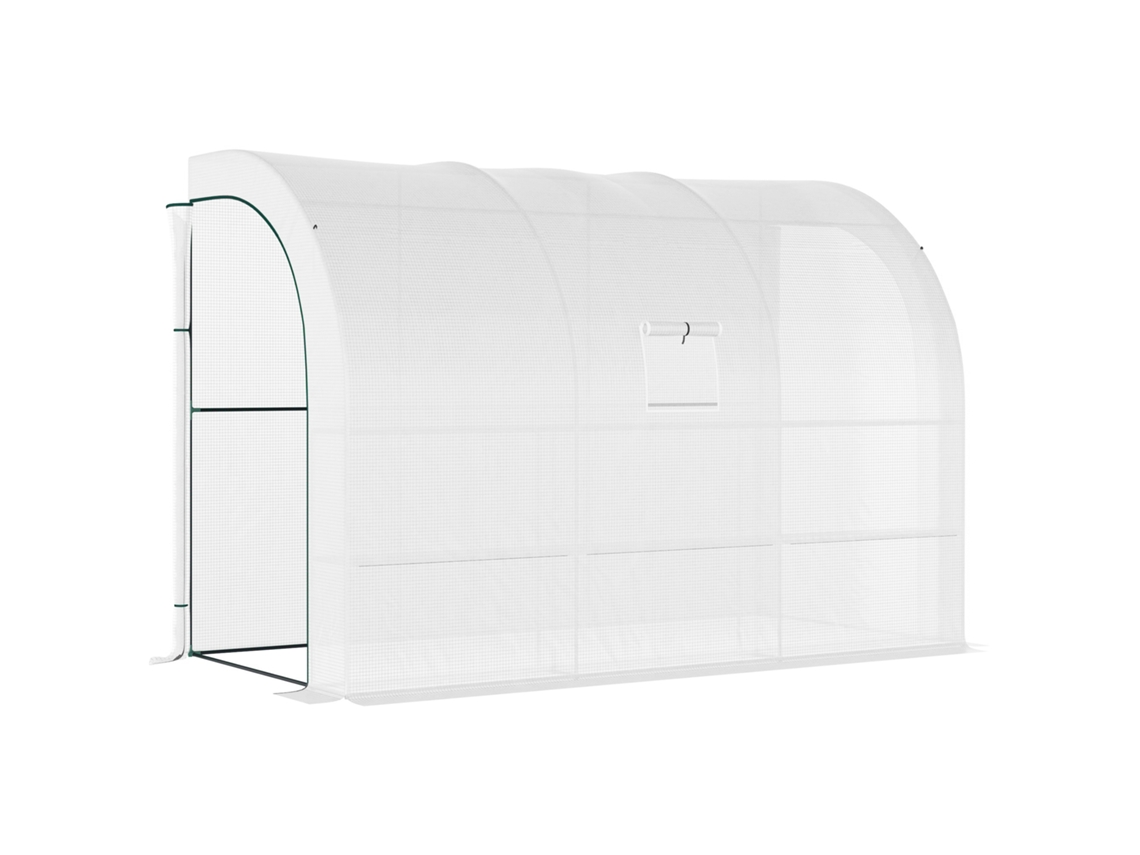 Estufa Prateleiras Janelas Inverno Parede 300x150x213cm VELTRIX