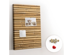 Quadro De Cortiça Com Impressão Bambu Para O Quarto Das Crianças Espelharte (40x60 Cm)