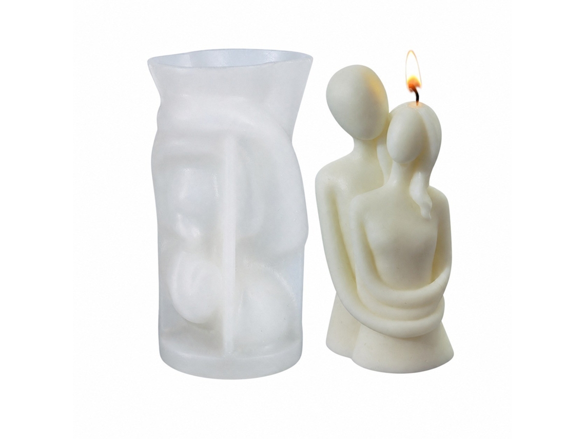 Molde De Silicone Para Vela (casal Abraçado)