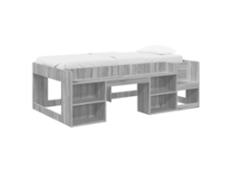 Estrutura de Cama Infantil com Armazenamento MAISON EXCLUSIVE Sonoma Cinzento