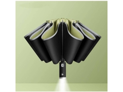 Nova Line guarda chuva Plegable Invertido de Tres Dobles Con Abrir/cerrar Automático, Borde Reflectivo Y Linterna Led