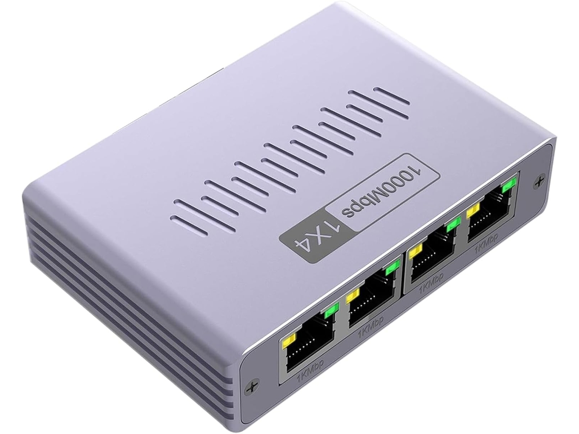 Divisor De Cabo Ethernet, 1 Entrada Para 4 Saídas