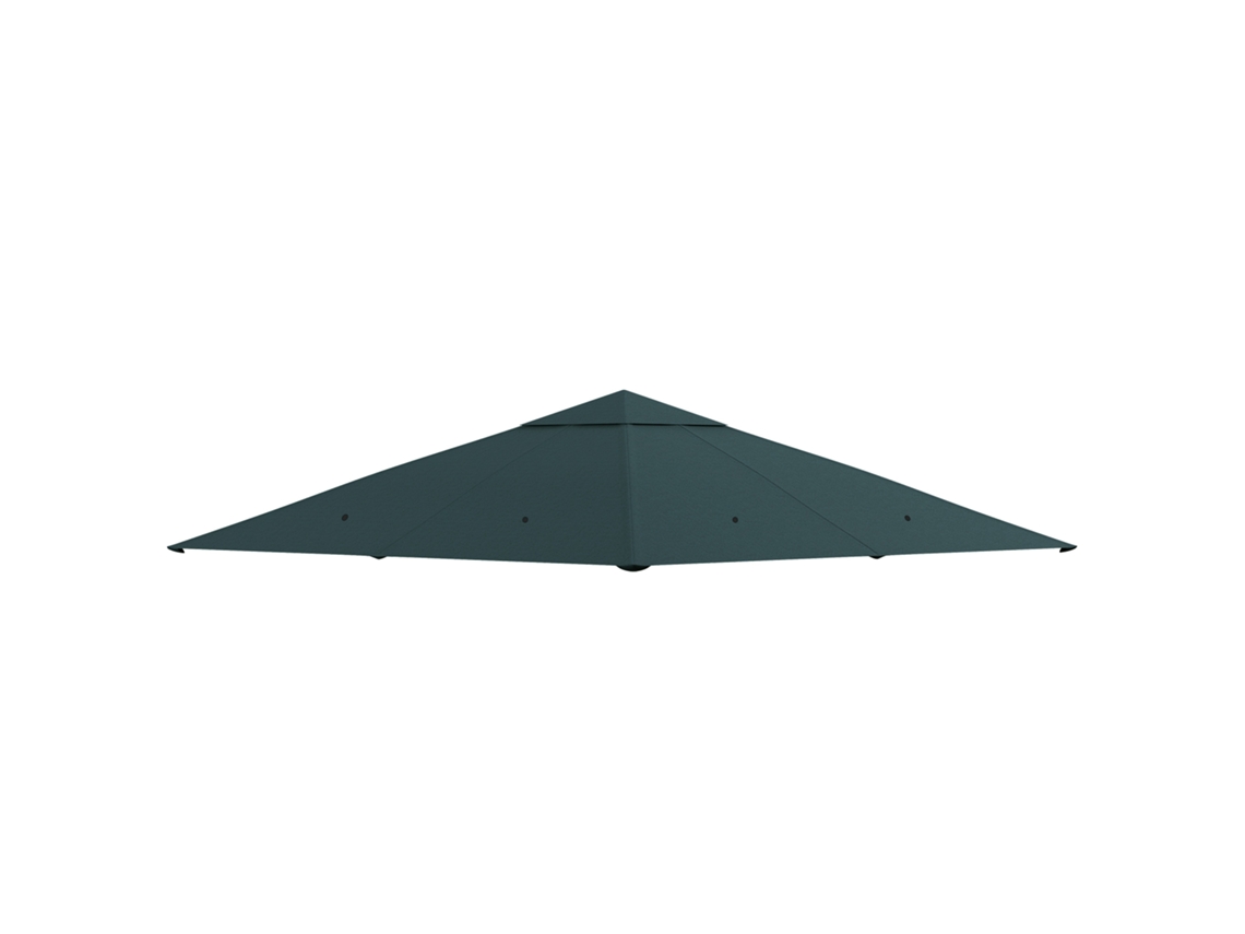 Telhado Substituto Para Gazebo De Jardim, Poliéster, 2,98 X 2,95 M, Cinza Escuro-wy