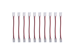 2026 conector de Tira Led Cob Profesional de 2 Pines, 8mm, Doble Cabezal, 10 Piezas para Hogar, Oficina Y Escuela