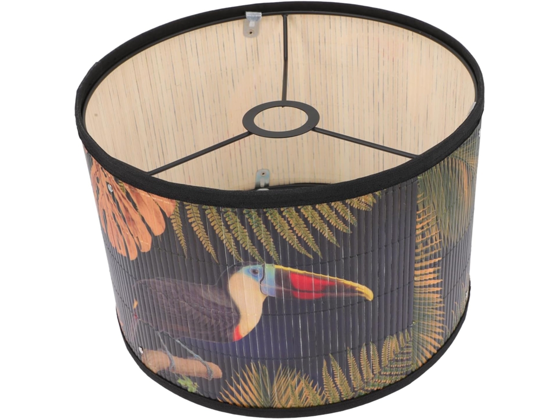 Abajur Decorativo De Bambu Para Teto, Material Natural Sólido.