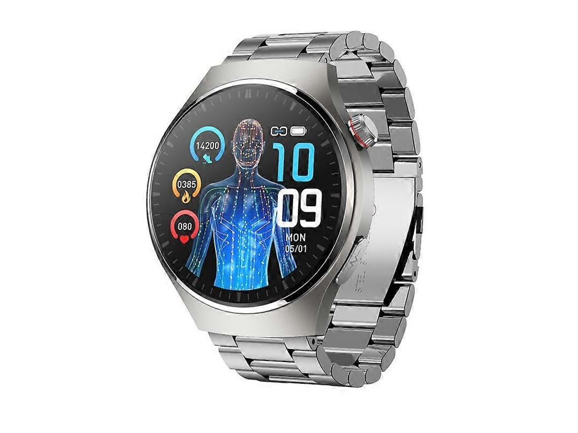 Relógio Inteligente Mt200 Com Tela Amoled De 1,43 Polegadas, Certificação Ip67 E Pulseira De Aço, Com Suporte Para Chamadas E Ecg.