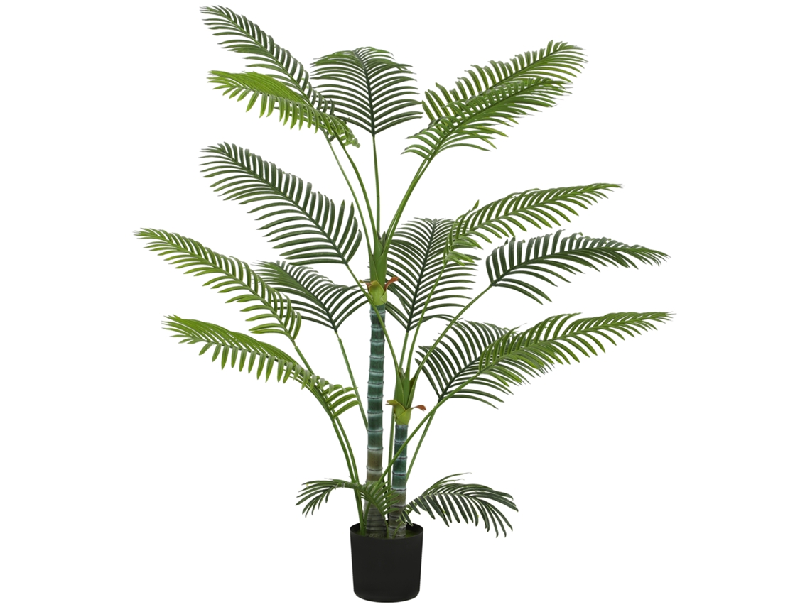 Palmeira Artificial 170cm com Vaso e Folhas Verdes (decorativa, Interior)