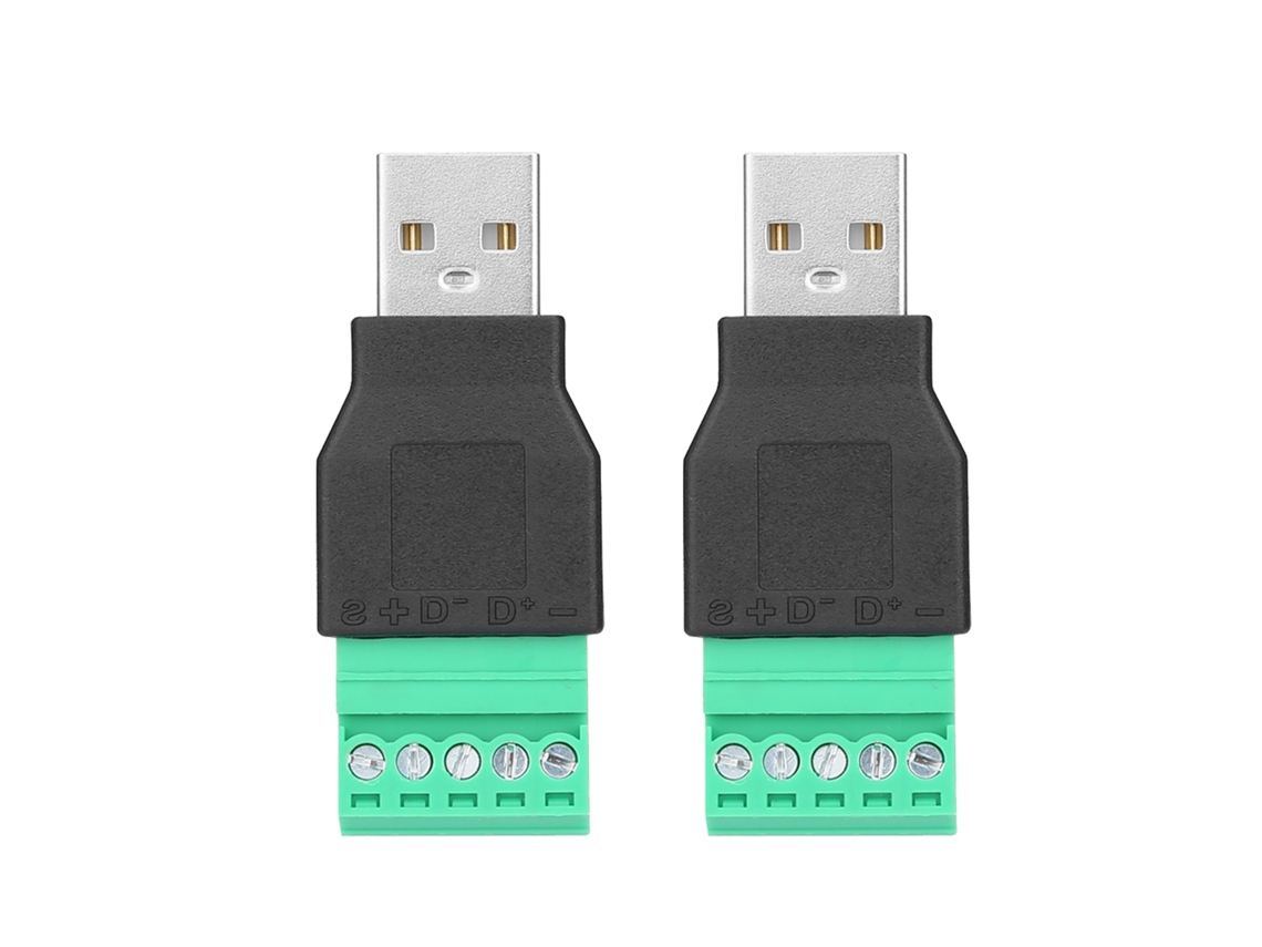 Adaptador de Conector Usb Awts Macho para Terminal de Parafuso 5 Pinos