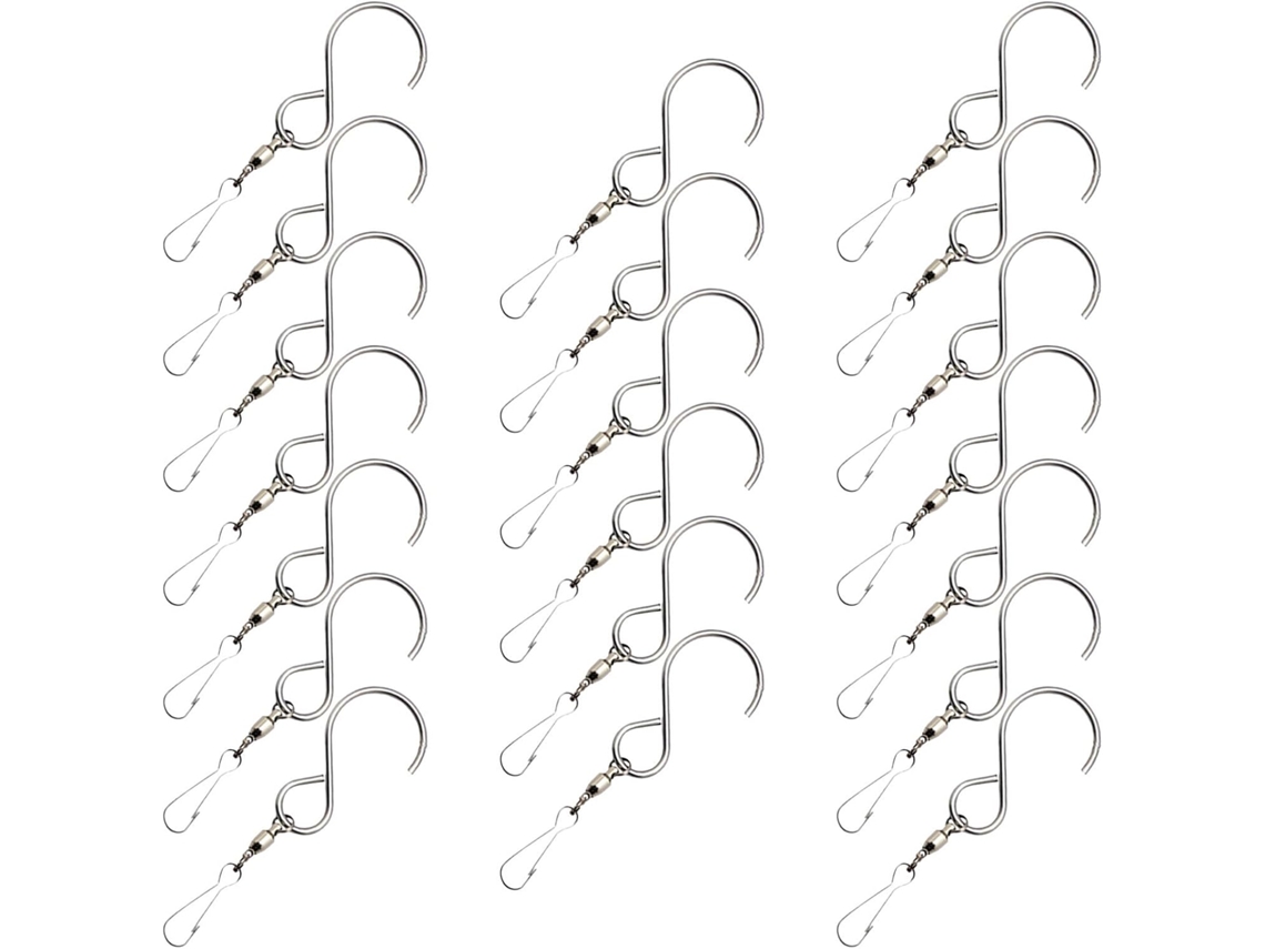 Ganchos Giratórios, Acessórios Práticos, Conjunto De 20 Unidades, Aço