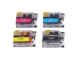 Cartucho De Tinta Desechable 4 Colores Bk C M Y Lc233 Para Impresora Con Chip Estable Y Impresión Fluida