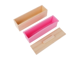 Molde De Silicona Retangular De 900ml Com Tampa Para Sabão, Bolo, Chocolate E Confecção Diy