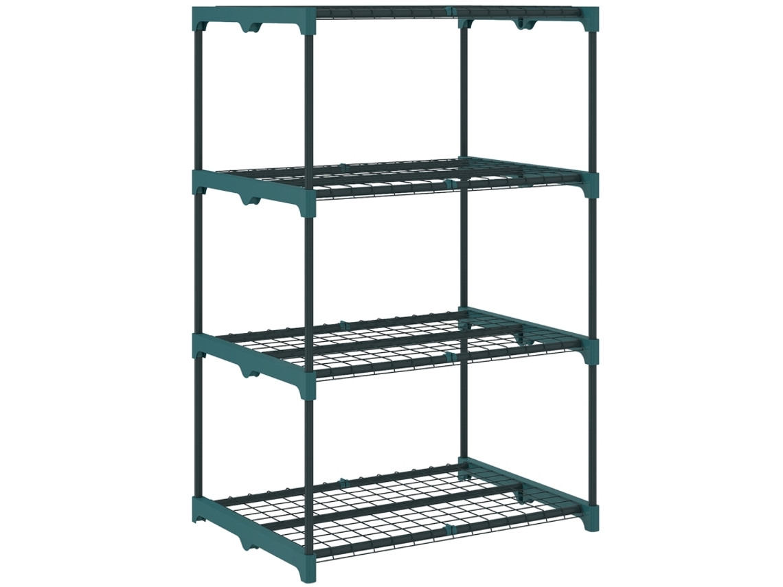 Suporte Plantas 4 Níveis 105cm Verde Escuro