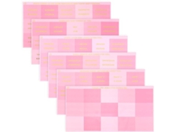 Folhas De Índice Da Bíblia 6 Unidades - Papel Rosa - Estudo Da Bíblia - Indexação - Mulheres - Dimensões 21x13,6 Cm - Índice Da Bíblia