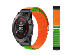 Bracelete Alpine G-Hook Ajustável Amazfit T-Rex Pro Laranja e Verde