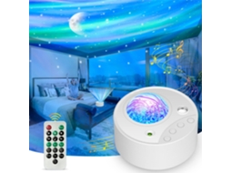 Projetor de Estrelas Led com Luz Noturna, Projetor de Galáxia Aurora 3 em 1. Veja BRILVIBERA