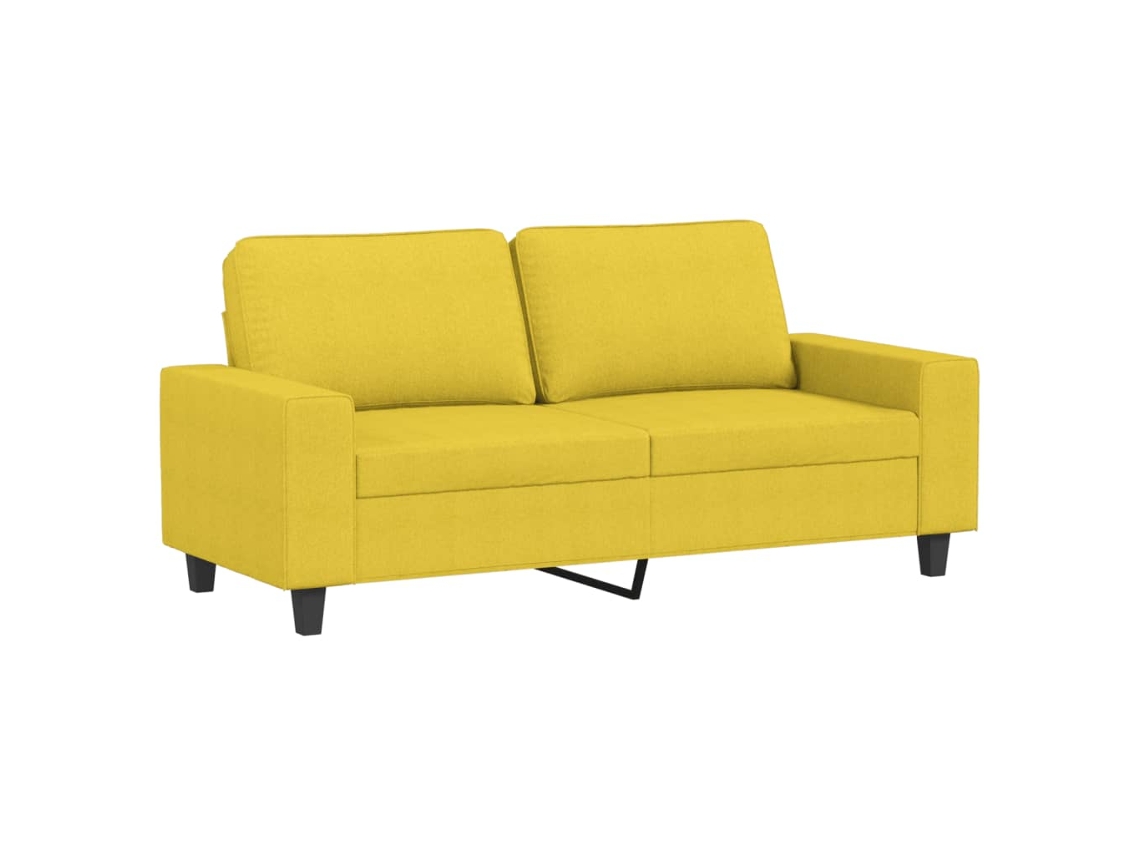 2-seater Sofa, 2-seater Sofas Vidaxl Amarelo Tecido (n/a)