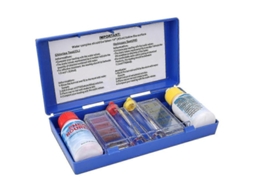 Kit Teste Qualidade Água para Ph e Cloro. Testador de Piscina. Caixa Análise Água. CHARM