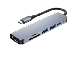 Lurelia Hub Usb-c 6 Em 1, Hdmi, Sd/tf