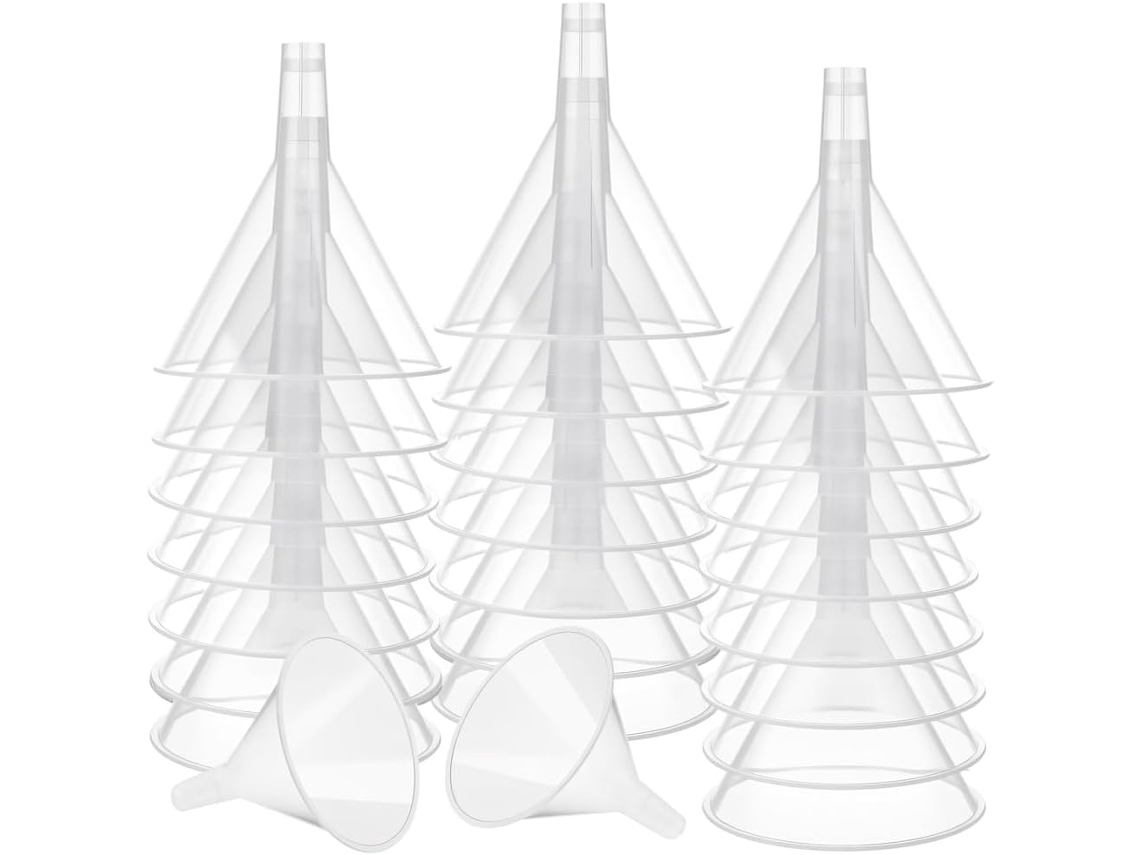Funis De Plástico Transparente 12cm 4, 7 Polegadas Com Bicos De Alcance Para Enchimento Eficiente Água