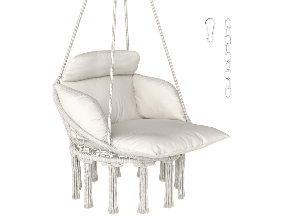 Cadeira de Balanço CHEZMOI (design moderno, interno e externo, textilene)